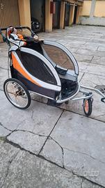 Rimorchio bici per trasporto bambini