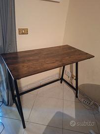 Scrivania 100x50 cm con struttura in metallo