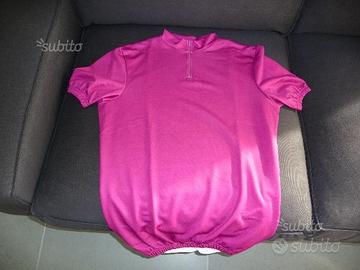 Maglietta bici viola nuova