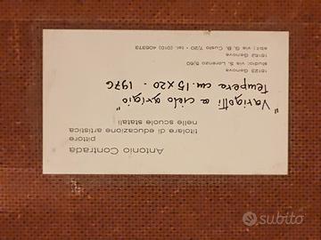 Dipinto d'autore Anni '70 - Tempera originale