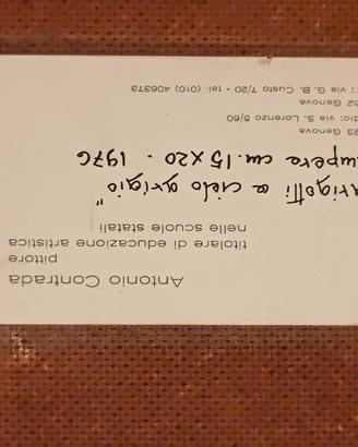 Dipinto d'autore Anni '70 - Tempera originale