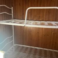 Letto a Castello in Metallo Bianco