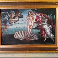 Grande quadro su tela . Reproduzione alla tessuto.