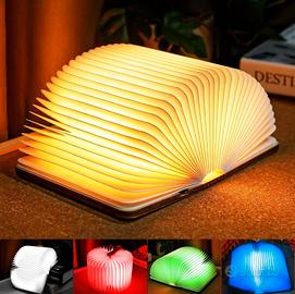 Lampada libro led pieghevole