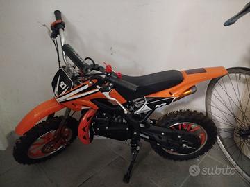 Mini cross per bambini 49cc, casco