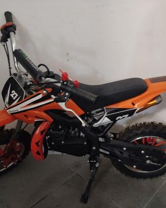 Mini cross per bambini 49cc, casco