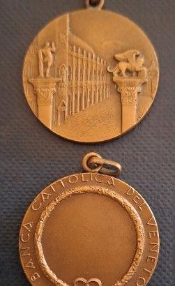 medaglia in bronzo Banca Cattolica del Veneto