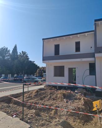 Villetta a schiera in fase di ultimazione