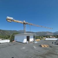 Gru a torre fm 10/40 tlx pronta al lavoro