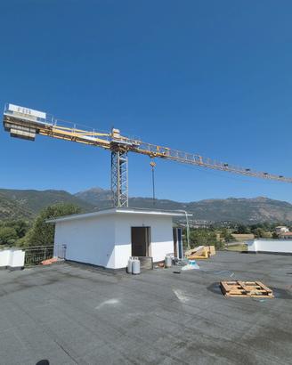 Gru a torre fm 10/40 tlx pronta al lavoro