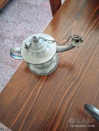 lampada a olio in peltro 