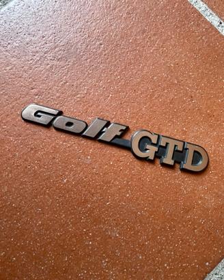 Emblema stemma Golf GTD