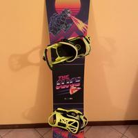 Tavola da snowboard +attacchi+scarponi