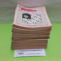 LA SETTIMANA ENIGMISTICA, anno 1983, parzialmente