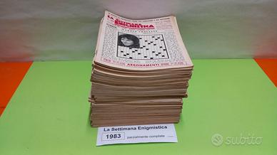LA SETTIMANA ENIGMISTICA, anno 1983, parzialmente