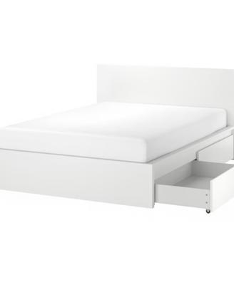 Letto MALM IKEA matrimoniale completo di materasso