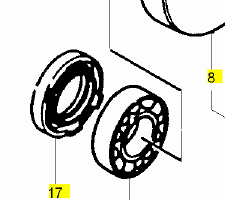 -cuscinetto albero motore Yamaha R1 933063780700
