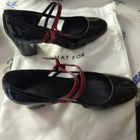 scarpe in pelle di vernice marca What For 