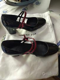scarpe in pelle di vernice marca What For 