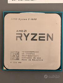 CPU AMD Ryzen 5 1600 + dissipatore originale
