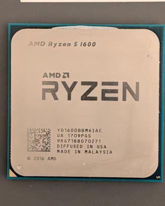 CPU AMD Ryzen 5 1600 + dissipatore originale