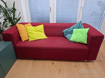 2 divani Cassina Blox colore Rosso amaranto