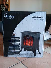 Camino elettrico in ceramica con termostato regola