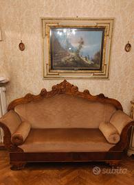 Divano 800 e poltrona in stile 800.