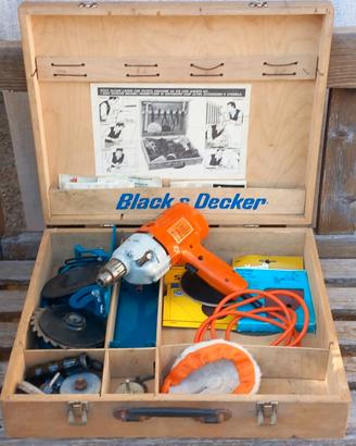 Trapano elettrico vintage Black&Decker funzionante
