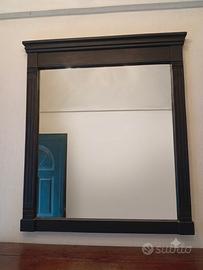 SPECCHIO LEGNO NERO OPACO