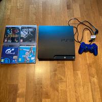 PS3 Console + Joystick + 4 giochi