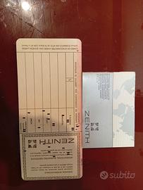 Certificato internazionale zenith 