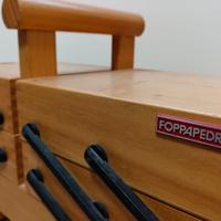 PORTACUCITO VINTAGE FOPPAPEDRETTI IN LEGNO