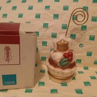 segnaposto torta con stella agrifoglio natale thun