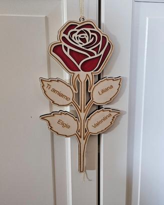 Rosa grande Festa della Mamma personalizzabile