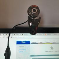 Vimicro USB 6-LED Webcam con jack audio