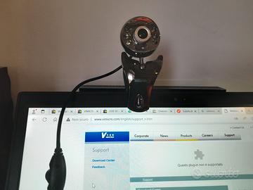 Vimicro USB 6-LED Webcam con jack audio