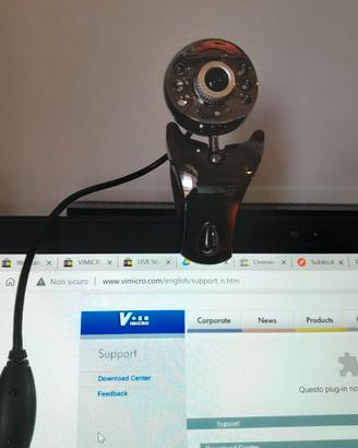Vimicro USB 6-LED Webcam con jack audio