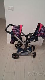 passeggino gemellare da gioco
