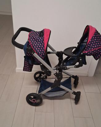 passeggino gemellare da gioco