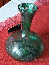 Vaso in vetro/argento di Murano
