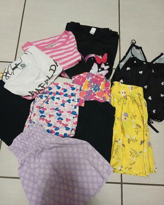 abbigliamento bambina 9/10 anni in blocco