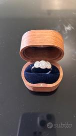 Trilogy in oro con 3 diamanti