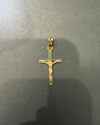 Ciondolo crociffiso oro 18kt