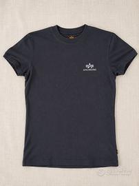 T-shirt Alpha Industries in Cotone Nero