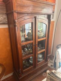 Vetrina legno massello