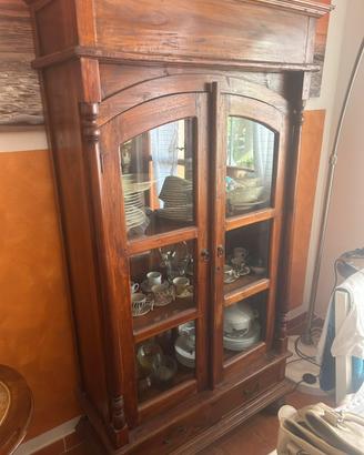 Vetrina legno massello
