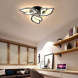 plafoniera design petalo nera moderna a LED nero 