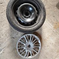 Cerchi in lamiera 15" lancia Ypsilon con termiche 