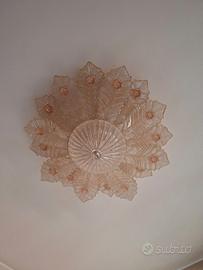 Lampadario vetro stile Murano